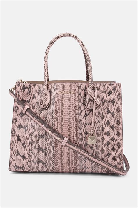 michael kors mercer large logo tote|mercer large snakeskin tote bag.